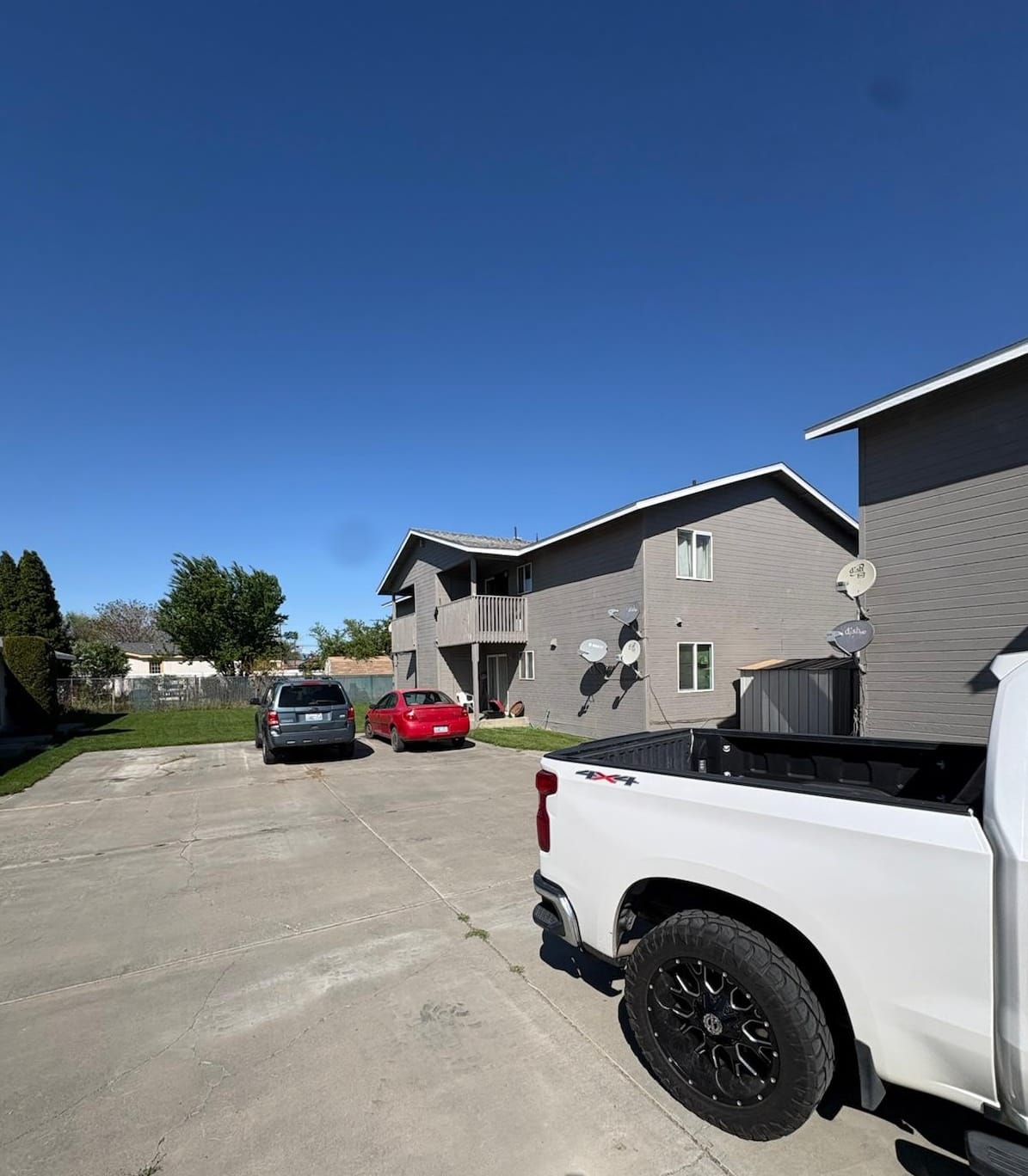 Two-story walkup apartment buildings in Quincy, Washington
